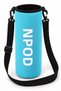 Ntk Shoulder Strap Padded Shock Absorbing Neoprene Fabric 1.5Lt Thermos Cover Turquoise