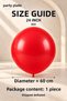 Big Size Red Latex Balloon 24 Inch 60 cm 1 Piece Party Decoration - 2
