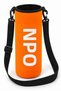 Ntk Shoulder Strap Padded Shock Absorbing Neoprene Fabric 1.5Lt Thermos Cover Orange