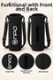 Ntk Shoulder Strap Padded Shock Absorbing Neoprene Fabric 1.5Lt Thermos Cover Black - 2