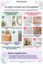 Mermaid Height Chart Wall Sticker Set 50–150 cm Pastel Kids Room Decoration - 5