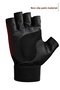 M Size Cut-Out Half Fitness Gym Weight Lifting Sports Gloves Unisex Cycling Gloves Red 115 - 2