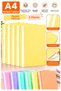 Ring Binder Pastel Yellow A4 5 Pieces Economical Quality Plastic Ring Binder Document Presentation File Colorful Office Desk School