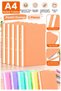 Ring Binder Pastel Orange A4 5 Pieces Economical Quality Plastic Ring Binder Document Presentation File Colorful Office Desk School