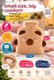 Set of 2 Plush Hot Water Bags with Teddy Bear and Chick Figures, Soft Cover, 26X17 Cm, Winter Warming, Cute - 3