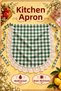 Lace Gingham Duck Fabric Kitchen and Serving Apron – Liquid-Proof, Stain-Resistant, Colorful, Suitable for Daily Use, for Dowry and Gifts