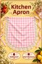 Lace Gingham Duck Fabric Kitchen and Serving Apron – Liquid-Proof, Stain-Resistant, Colorful, Suitable for Daily Use, for Dowry and Gifts