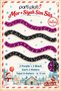 Purple and Black Glitter Ornament 4 Pieces 2 Meters Total 8 m 6.5 cm Christmas Tree Decoration - 2