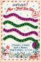 Purple and Green Glitter Ornament 4 Pieces 2 Meters Total 8 m 6.5 cm Christmas Tree Decoration - 2