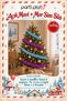 Light Blue and Purple Glitter Ornament 4 Pieces 2 Meters Total 8 m 6.5 cm Christmas Tree Decoration
