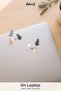Cute Cat Sticker Set 100 Pieces - Funny Cats Watercolor Journal Agenda Notebook Laptop Stickers - 6