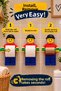 Hat-Wearing Model Large Size Toilet Paper Holder with Lego Figure - 2