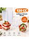 100 Pieces of Crystal Mica Prism Dessert Bowl 120 Cc Cubic Presentation Container Without Lid (Magnolia, Pudding, Appetizer)