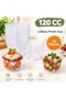50 Pieces of Crystal Mica Prism Dessert Bowl 120 Cc Cubic Presentation Container Without Lid (Magnolia, Pudding, Appetizer)