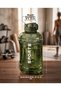 2.2 Liter Sports Water Bottle with Leak-Proof Locking Lid - Bpa-Free Large Motivational Water Bottle & Water Container (2200 ml / Khaki Green) - 2