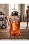 2.2 Liter Sports Water Bottle with Leak-Proof Locking Lid - Bpa-Free Large Motivational Water Bottle & Drinking Container (2200 ml / Amber)