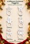 Christmas Napkin Ring and Napkin Ring New Year Christmas Tree Ornament Hard Plastic - 5