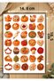 280 Pieces Autumn Themed Sticker Book 8 Pages A5, Agenda Journal Scrapbook Planner Stb00006 - 2