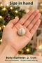 Set of 10 Mini Christmas Tree Ornaments Mixed Color 2.5 cm New Year Christmas Decoration - 2