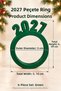 New Year's Napkin Ring Set of 6 New Year Christmas Tableware and Table Decoration - 3