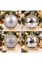 Christmas Tree Ornament Set of 20 4 cm Matte Shiny Decorative Pine Tree Ball Red Silver Gold Christmas Tree Ornament New Year Tree Ornament - 5