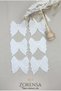 Set of 6 Coffee Side Cocktail Napkins, Embroidered Fabric Presentation Napkins, Special Decorative Napkins for Turkish Delight and Coffee Tea Presentations