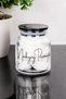 3-Piece Premium Cotton Jar Set with Black Mica Lid Glass Cotton Set Jar Makeup Cotton Swab Labelled Jar Set - 5