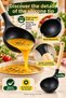 Black Silicone Ladle with Wooden Handle 31 cm 1 Piece Soup and Juice Serving Ladle with Hanger Kitchen Utensil - 3