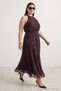 Brown-Multicolor Woven Large Size Dress Tbbaw27Ah00069