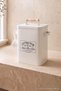 White Wooden Lid Detailed Metal Bathroom Organizer & Detergent Box Tphss25Od00000 - 2
