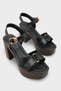 Sheilah Platform Cross-Strapped Ankle Strap Women's Sandals