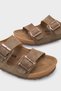 Double Banded Buckle Men's Slippers - 4