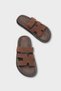 Alicia Flat Heeled Velcro Comfort Women's Shoes Slipper - 5