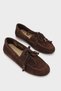 Vicki Genuine Leather Suede Lace-Up Beaded Comfort Women's Loafer Boat Shoes - 5
