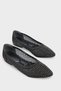 Kathlene Pointed Toe Stoned Mesh Women's Wedding Ballerinas