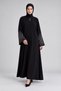 Ferace with Embroidered Sleeves, Black