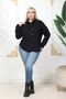 Oversize Gabardine Plus Size Jacket - 6