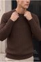 Ashton Herren-Strickpullover mit Rundhalsausschnitt - Braun - 5