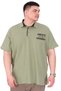 Fashion XL Large Size Men's T-Shirt Polo Neck Yourself U25310 Çağla
