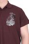 Fashion XL Large Size Men's T-Shirt Polo Sail Boat U25302 Plum - 5