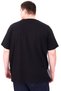 Fashion XL Large Size Men's T-Shirt Fragmented U25501 Black - 2