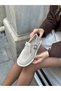 Beige Suede (Olivia) Women's Loafer with Buckle Detail - 3