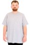 Fashion XL Large Size Men's T-Shirt Crew Neck U25035 Gray Melange