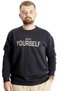 Mode XL Large Size Men's Sweat Bisyaka Do It Yourself 23168 Navy Blue