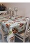 New Year Patterned Fiber Pvc Tablecloth – Erasable and Waterproof Oilcloth - 2