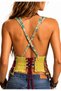 Bohem Style Patchwork Detail Low-Cut Vest - 3