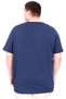 Mode XL Large Size Men's T-Shirt Crew Neck Statue U25027 Indigo - 2