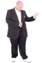 Mode XL Large Size Men's Suit Tintin Basic All 24020 Black