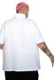 Fashion XL Battal Size Men's Tshirt Polo Collar Pocket Classic Pique 20552 White - 3