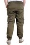 Mode XL Men's Trousers Linen Cargo Pocket Jogger Bahar 23912 Khaki - 4